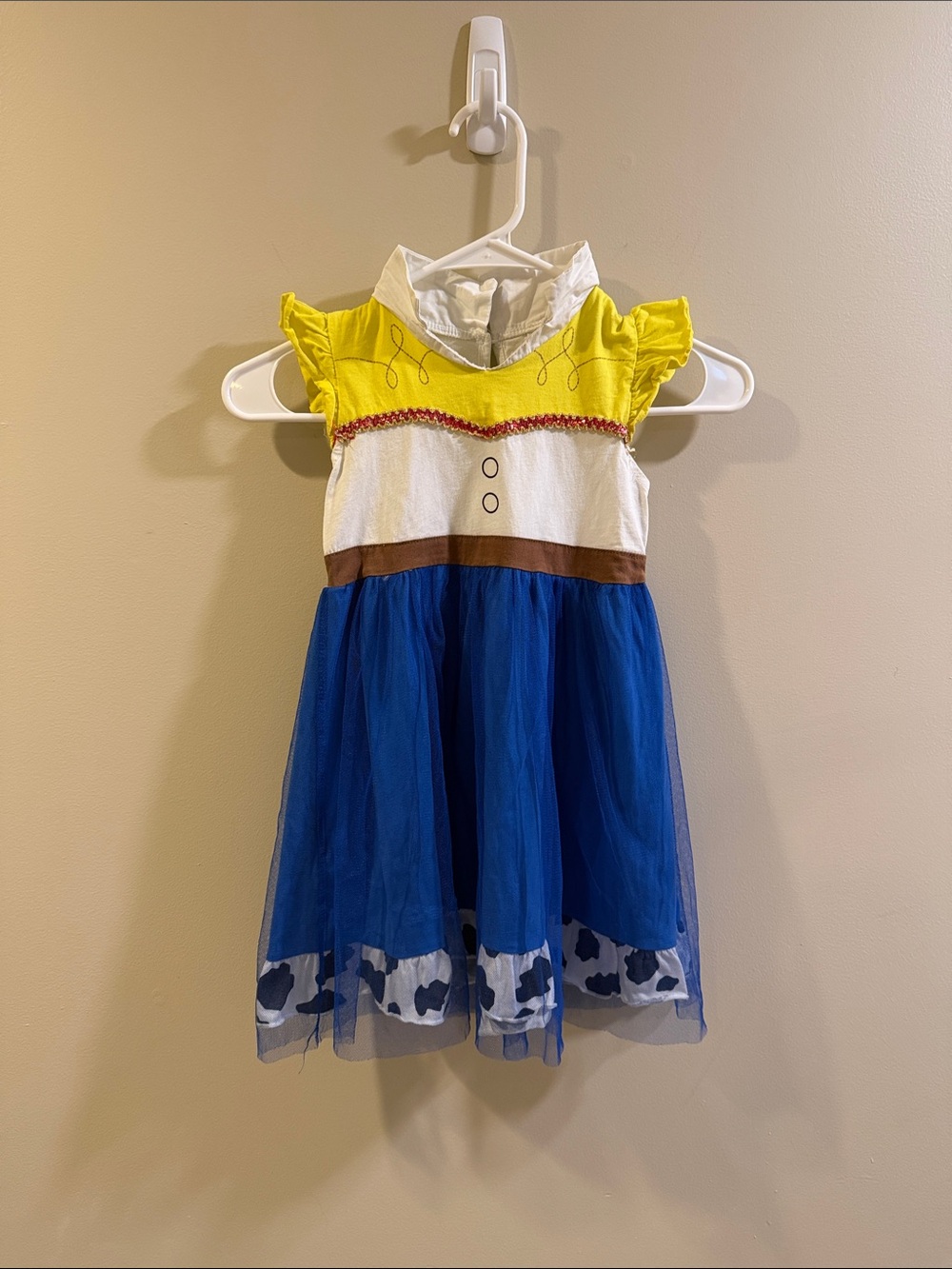 Toy Story “Jessie” Costume/Dress - Yellow White and Blue Cowgirl-Inspired Dress